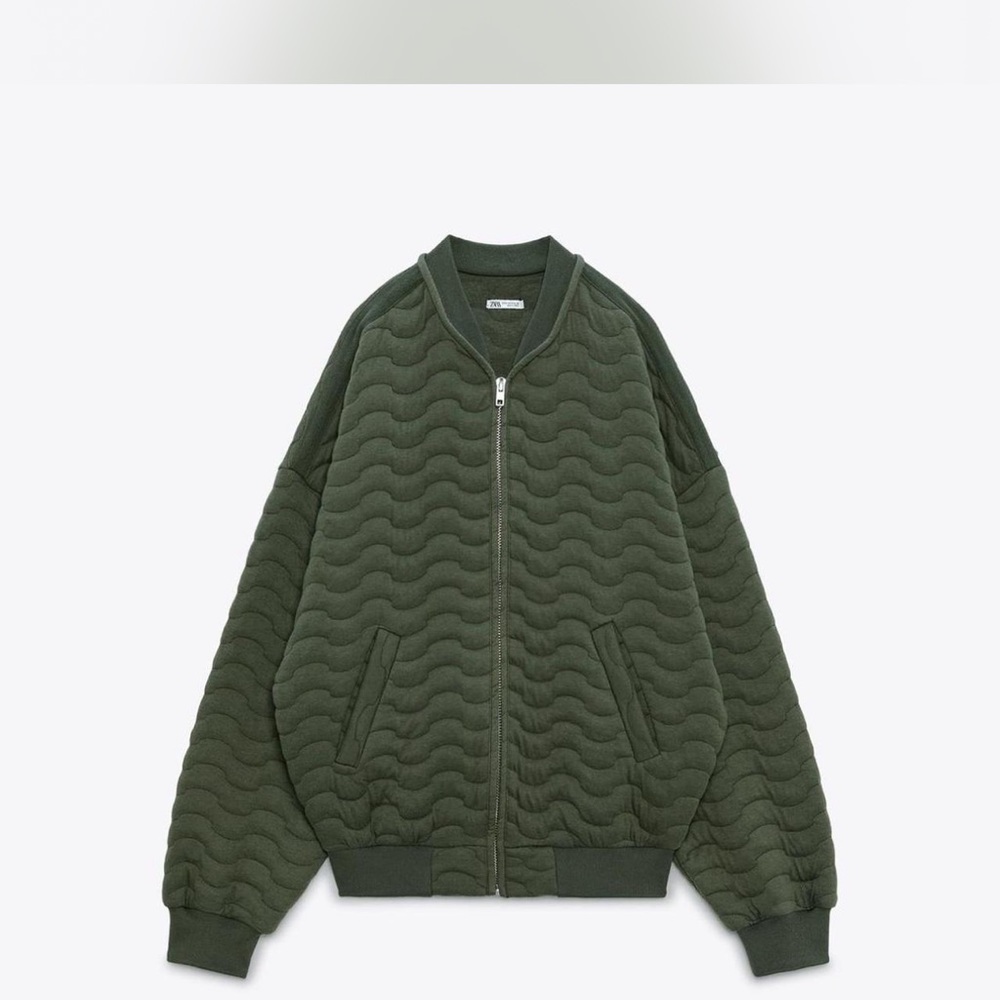 Green Zara Bomber